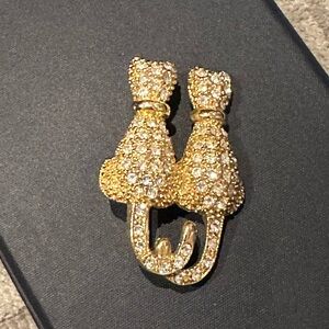 NEW Siamese Cat rhinestone brooch